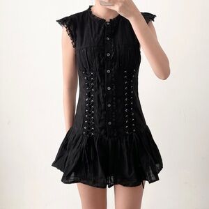 New Peppermayo Beside Me black mini dress